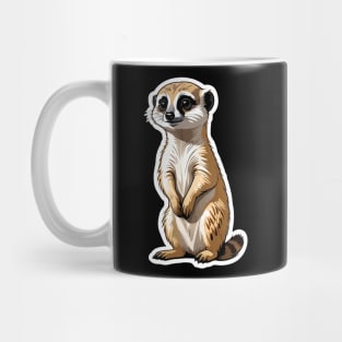 Meerkat Cute Illustration Mug